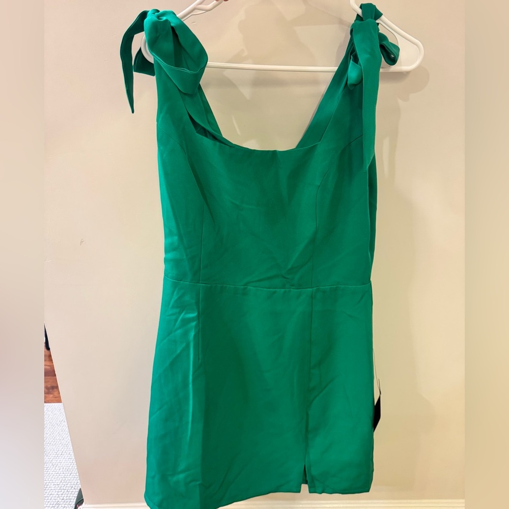 Lulu's Green Tie-strap Dress